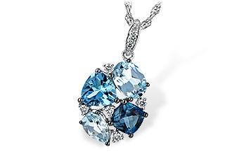 A234-83185: NECK 2.60 BLUE TOPAZ 2.70 TGW