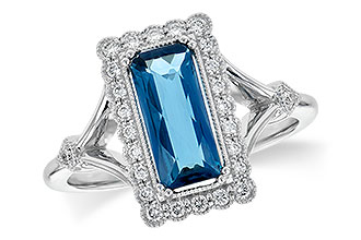 A235-78712: LDS RG 1.58 LONDON BLUE TOPAZ 1.75 TGW