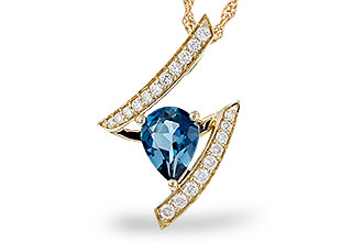 A320-28667: NECK 1.04 LONDON BLUE TOPAZ 1.23 TGW (8x6MM)