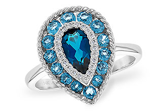 B235-76894: LDS RG 1.52 TW BLUE TOPAZ 1.60 TGW