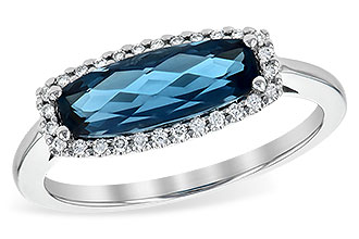 C235-77803: LDS RG 1.79 LONDON BLUE TOPAZ 1.90 TGW