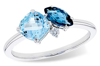 D319-38676: LDS RG 1.49 TW BLUE TOPAZ 1.52 TGW