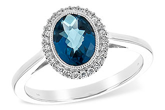 E234-83203: LDS RG 1.27 LONDON BLUE TOPAZ 1.42 TGW