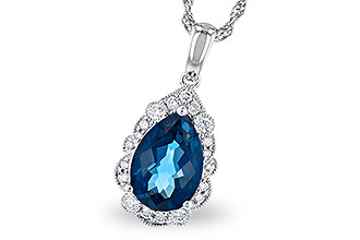 E318-52348: NECK 2.25 LONDON BLUE TOPAZ 2.40 TGW (10x7 PS)