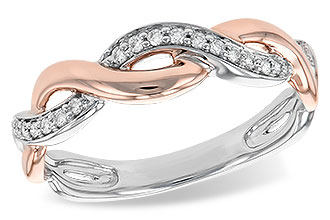 H231-21375: LDS DIA WED RG .10 TW (ROSE & WG)