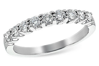 H234-86866: LDS WED RG .50 TW (9 STONES)