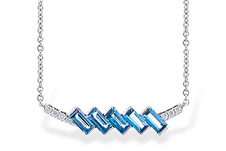 H318-53248: NECK .75 LONDON BLUE TOPAZ .80 TGW