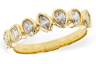 K320-34175: LDS DIA WED RG .62 TW FANCY CUT DIAS