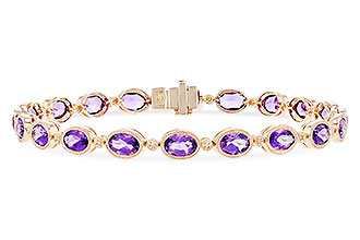 L319-38702: BRACELET 6.86 TW AMETHYST 6.90 TGW