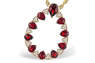 L320-29557: NECKLACE 1.85 GARNET 1.96 TGW